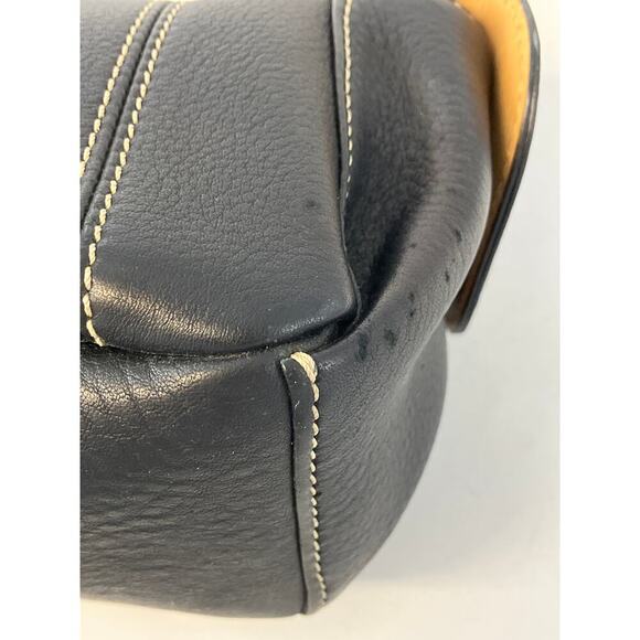 DOONEY & BOURKE SMALL BLACK PEBBLED LEATHER SHOULDER BAG - Picture 8 of 16